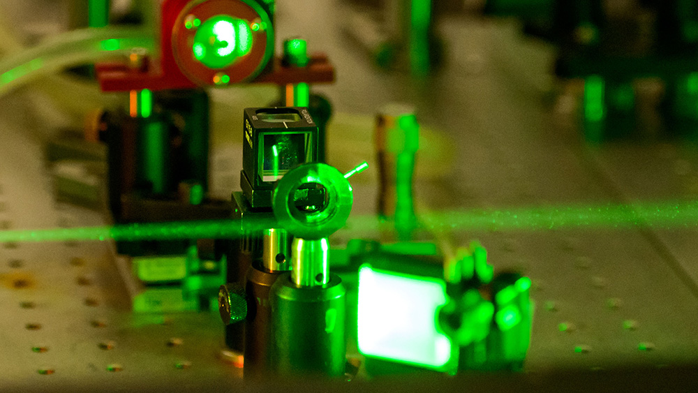 physics machinery with lasers